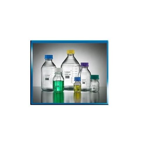 Benchmark Scientific Bottle, 100Ml w/ Blue Cap (Gl45) 10/Pk., B3000-100-B