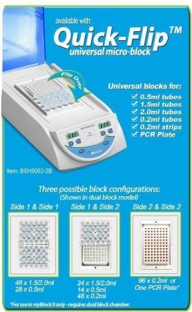 Benchmark Scientific Quick-Flip Block, 24 x 1.5ml tubes, BSWCMB