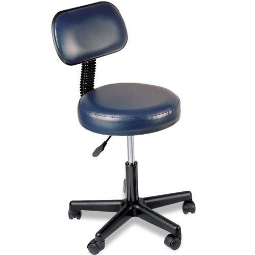 Chattanooga Pneumatic Stools Imperial Blue w/ Back 77064