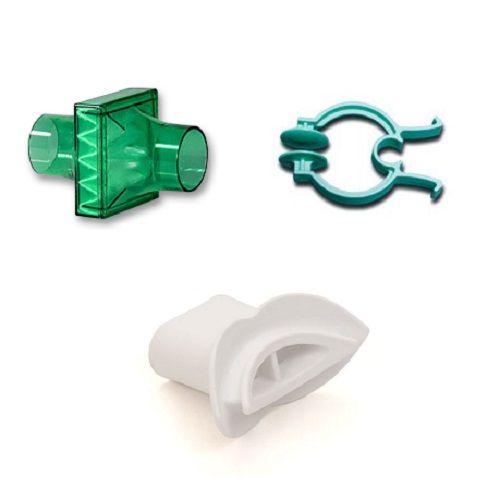 SDI Diagnostics Pulmoguard II filter w/ mouthpiece and Klip, 29-7928-080