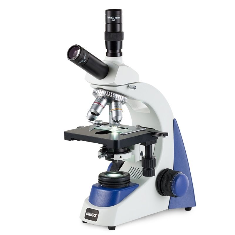 Unico Dual View Wf10X(2) 4X 10X 40Xr 100Xr Achromat Mech Abbe N A 1 25 Led Illumination G382-LED