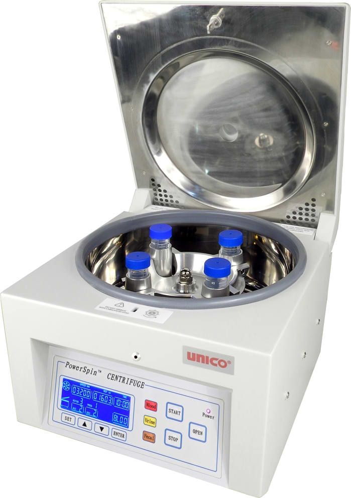 Unico Powerspin Dx Model Centrifuge Digital Timer Variable Speed C8704-10