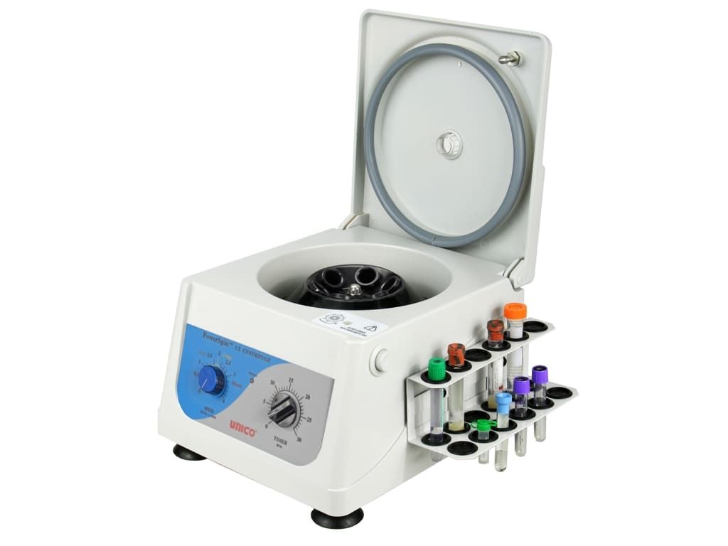 Unico Powerspin Lx Centrifuge Variable Speed 300-4000 Rpm 6 Place w/ 18 Placetube Holdster Rack C856H