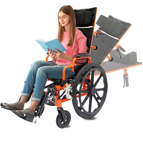 ZiggoPro Reclining Pediatric 12 inch Wheelchair ZREC1200