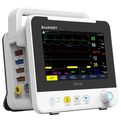 Bionet Brio X3Vet Multi-Parameter Veterinary Monitor BrioX3Vet