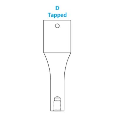 Branson Ultrasonics Disruptor horn 3/4 inch Stepped, tapped 611-005-021