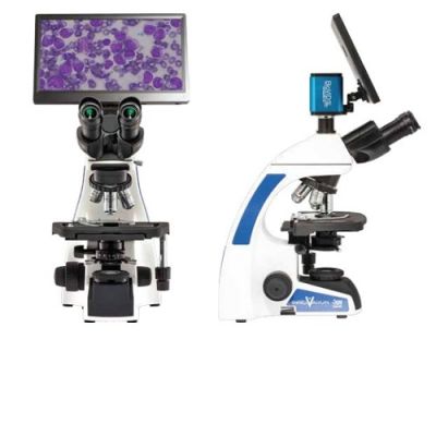 LW Scientific Innovation Trinocular Microscope w/ BioVID iNS-T4BV-iPL3